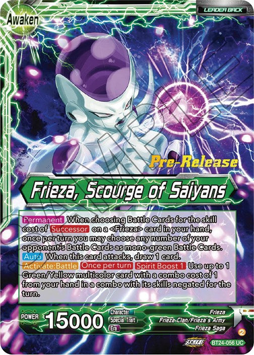 Frieza // Frieza, Scourge of Saiyans (BT24-056) [Beyond Generations Prerelease Promos]