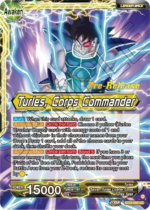 Turles // Turles, Corps Commander (BT24-080) [Beyond Generations Prerelease Promos]