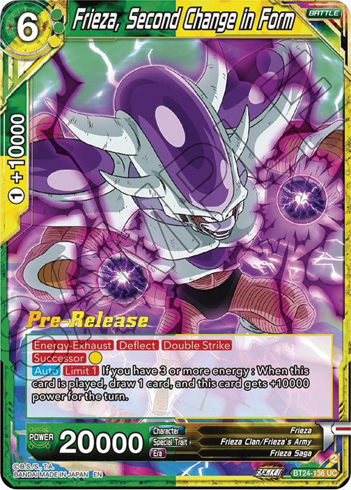 Frieza, Second Change in Form (BT24-136) [Beyond Generations Prerelease Promos]