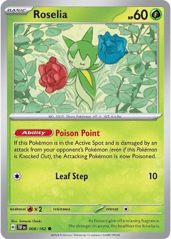 Roselia (008/162) [Scarlet &amp; Violet: Temporal Forces] 