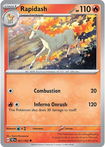 Rapidash (027/162) [Scarlet &amp; Violet: Temporal Forces] 