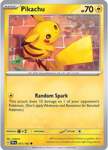 Pikachu (051/162) [Scarlet &amp; Violet: Temporal Forces] 