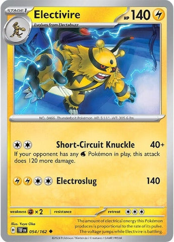 Electivire (054/162) [Scarlet &amp; Violet: Temporal Forces] 