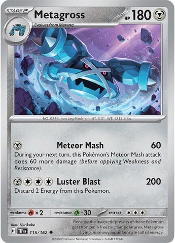 Metagross (115/162) [Scarlet &amp; Violet: Temporal Forces] 