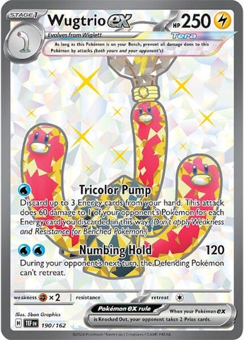Wugtrio ex (190/162) [Scarlet &amp; Violet: Temporal Forces] 