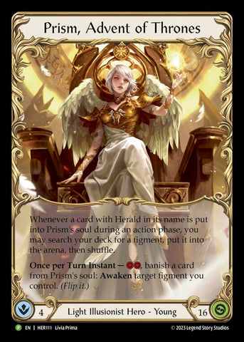 Prism, Advent of Thrones [HER111] (Promo) Rainbow Foil 