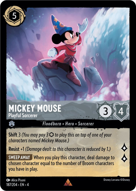 Mickey Mouse - Playful Sorcerer (187/204) (187/204) [Ursula's Return]