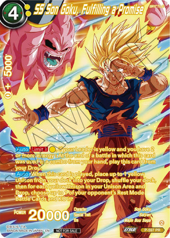 SS Son Goku, Fulfilling a Promise (Alternate Art) (Deluxe Pack 2024 Vol.1) (P-597) [Promotion Cards] 
