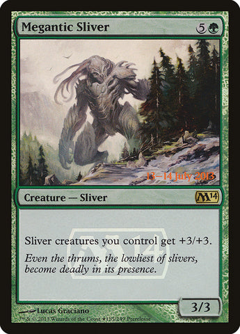 Megantic Sliver [Magic 2014 Prerelease Promos] 