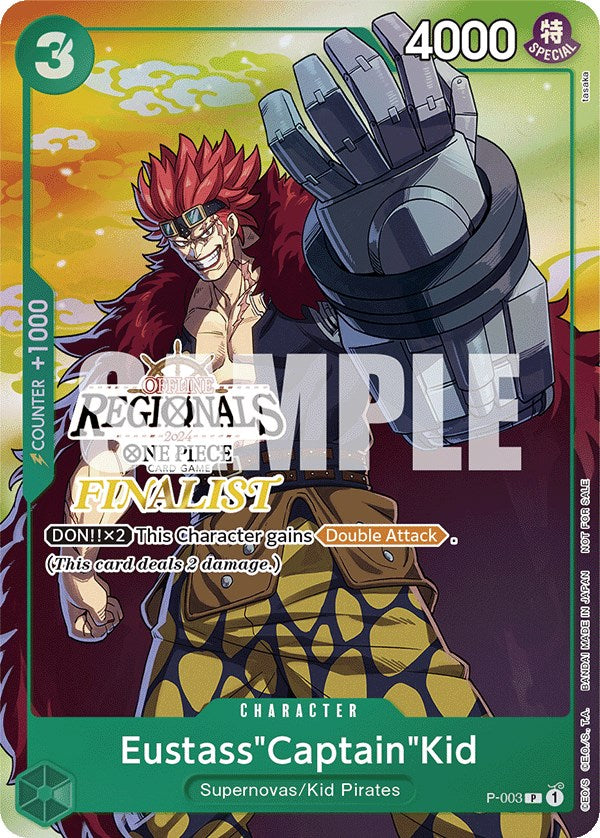 Eustass"Captain"Kid (Online Regional 2024 Vol. 2) [Finalist] [One Piece Promotion Cards]