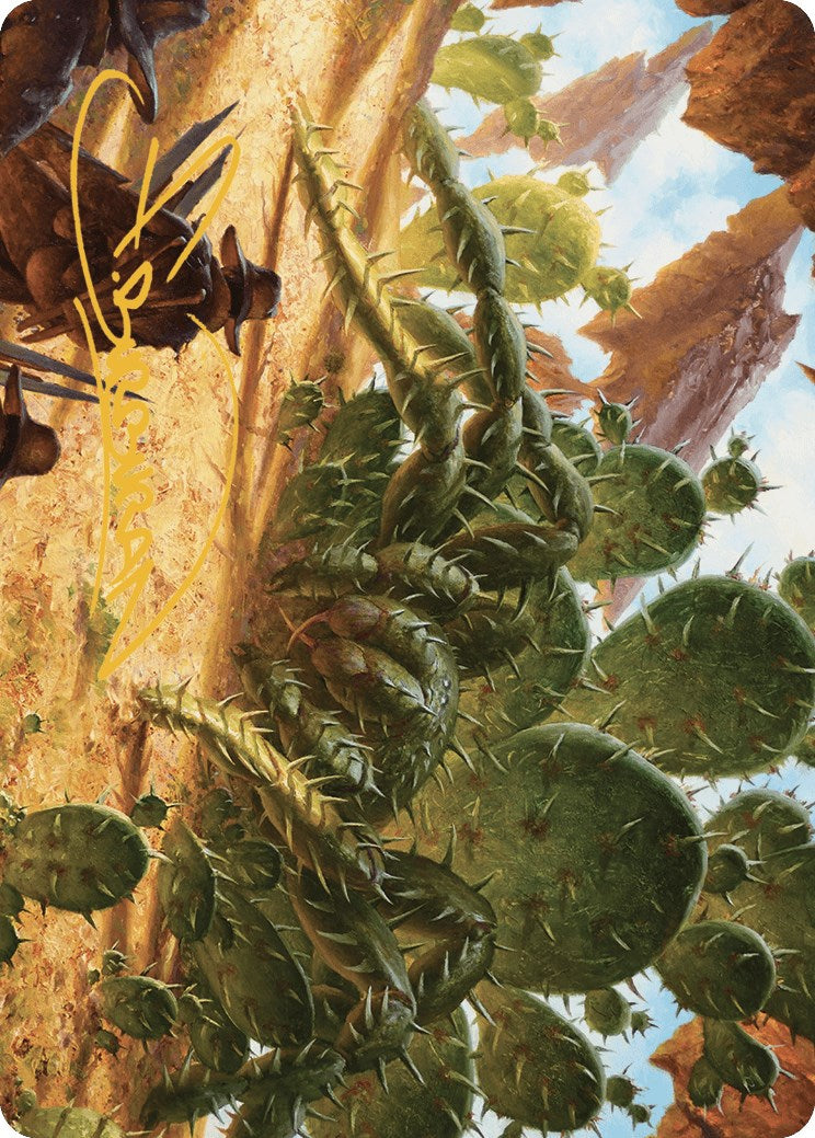 Cactarantula Art Card (Gold-Stamped Signature) [Outlaws of Thunder Junction Art Series] 
