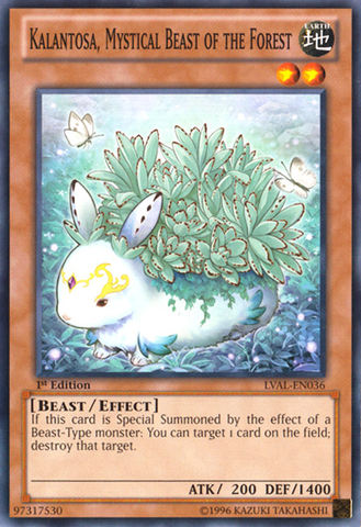 Kalantosa, Mystical Beast of the Forest [LVAL-EN036] Common 