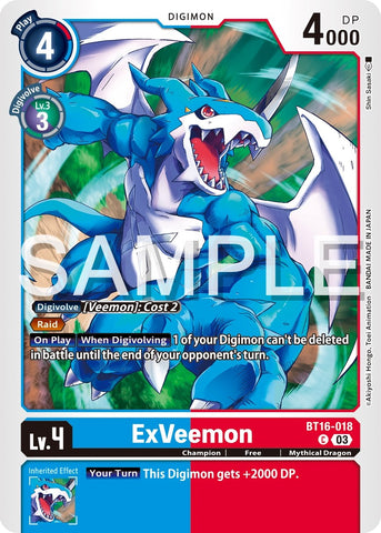ExVeemon [BT16-018] [Beginning Observer] 