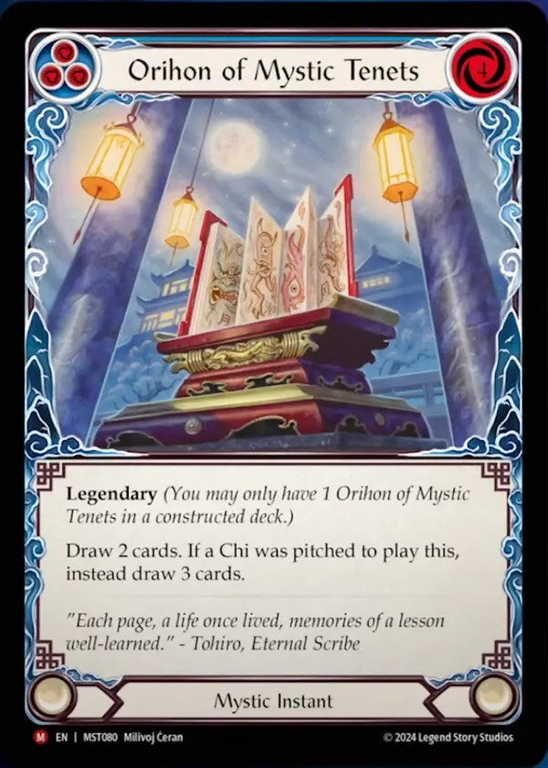 Orihon of Mystic Tenets [MST080] (Part the Mistveil) Rainbow Foil 