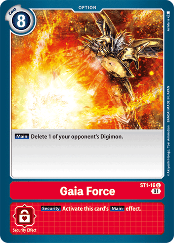 Gaia Force [ST1-16] (Alternative Art) [Starter Deck: Gallantmon] 