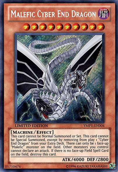 Malefic Cyber ​​End Dragon [YMP1-EN004] Secret Rare 