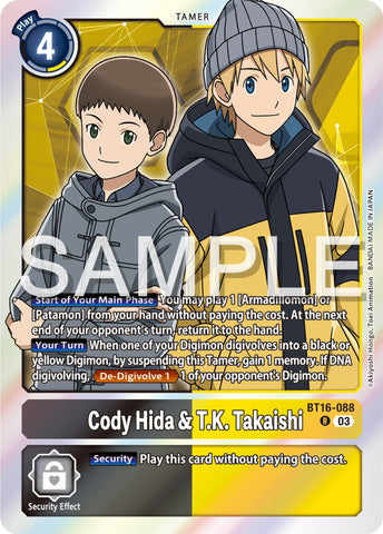 Cody Hida &amp; TK Takaishi [BT16-088] [Beginning Observer] 