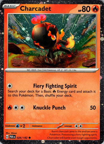Charcadet (026/182) (Cosmos Holo) [Scarlet &amp; Violet: Paradox Rift] 