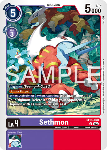Sethmon [BT16-070] [Beginning Observer] 