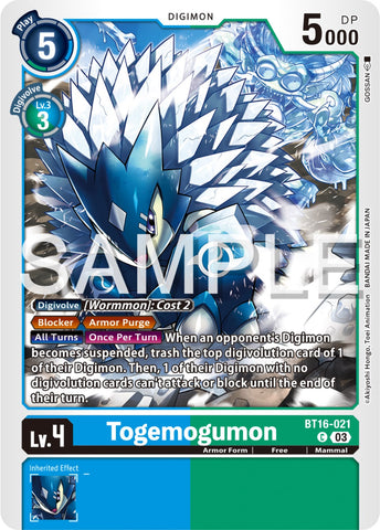 Togemogumon [BT16-021] [Beginning Observer] 