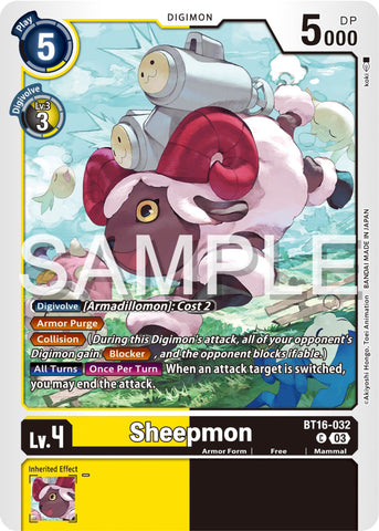 Sheepmon [BT16-032] [Beginning Observer] 