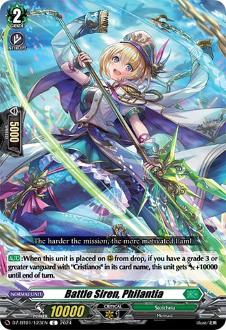Battle Siren, Philantia (DZ-BT01/123EN) [Fated Clash] 