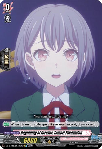Beginning of Forever, Tomori Takamatsu (EXC) (DZ-BT01/EX14EN) [Fated Clash] 
