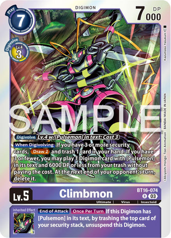 Climbmon [BT16-074] [Beginning Observer] 