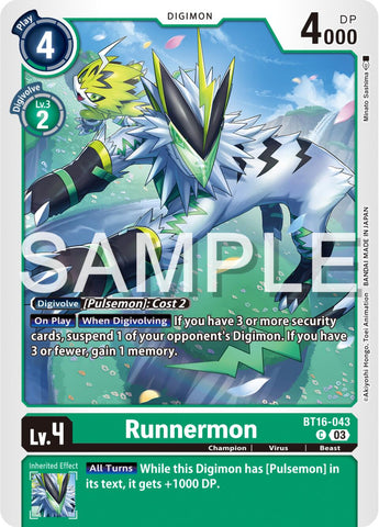 Runnermon [BT16-043] [Beginning Observer] 