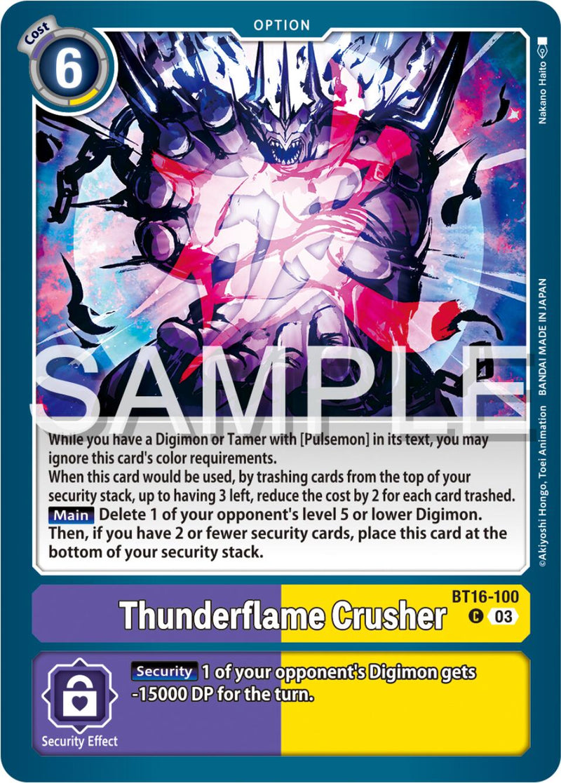 Thunderflame Crusher [BT16-100] [Beginning Observer] 