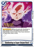 Awakening to Super Saiyan Rose [Blazing Aura Pre-Release Cards] 
