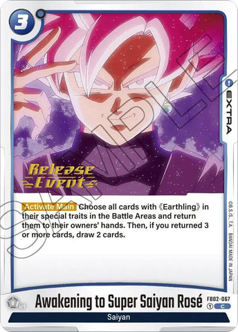 Awakening to Super Saiyan Rose [Blazing Aura Pre-Release Cards] 