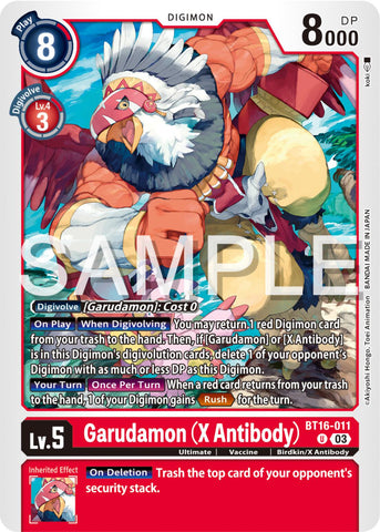 Garudamon (X Antibody) [BT16-011] [Beginning Observer] 