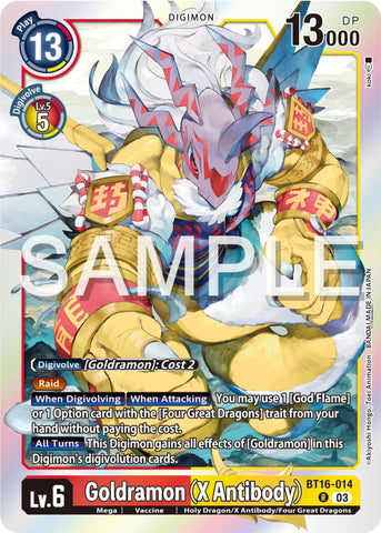 Goldramon (X Antibody) [BT16-014] [Beginning Observer] 
