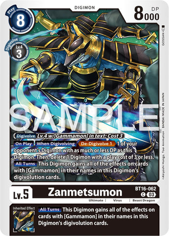 Zanmetsumon [BT16-062] [Beginning Observer] 