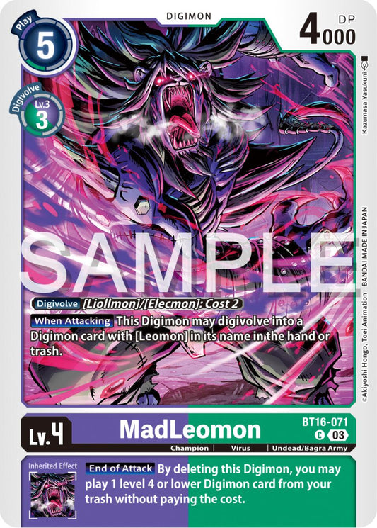 MadLeomon [BT16-071] [Beginning Observer]