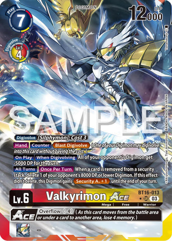 Valkyrimon Ace [BT16-013] (Alternate Art) [Beginning Observer] 