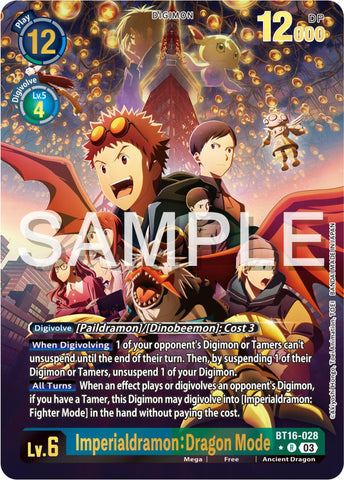 Imperialdramon: Dragon Mode [BT16-028] (Alternate Art) [Beginning Observer] 