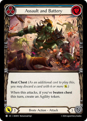 Assault and Battery (Blue) [AKO018] (Armory Deck: Kayo) 