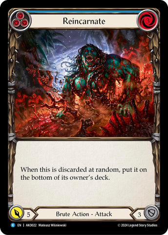 Reincarnate (Blue) [AKO022] (Armory Deck: Kayo) 