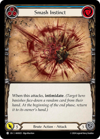 Smash Instinct (Blue) [AKO025] (Armory Deck: Kayo) 