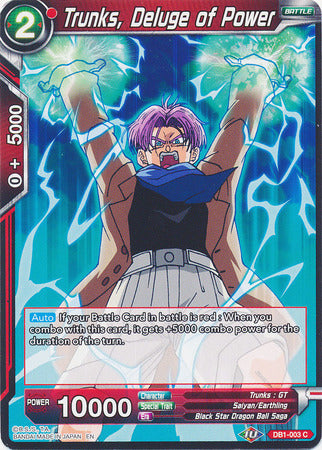 Trunks, Deluge of Power (DB1-003) [Dragon Brawl]