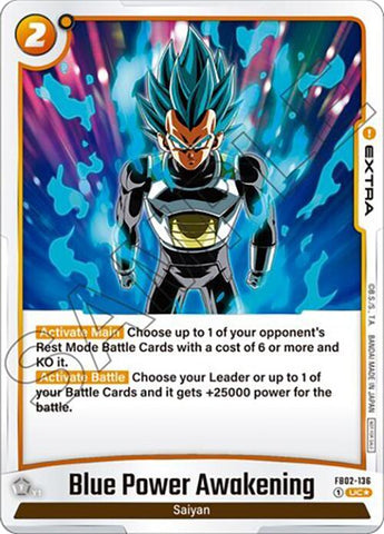 Blue Power Awakening (FB02-136) (Tournament Pack 02) [Fusion World Tournament Cards] 