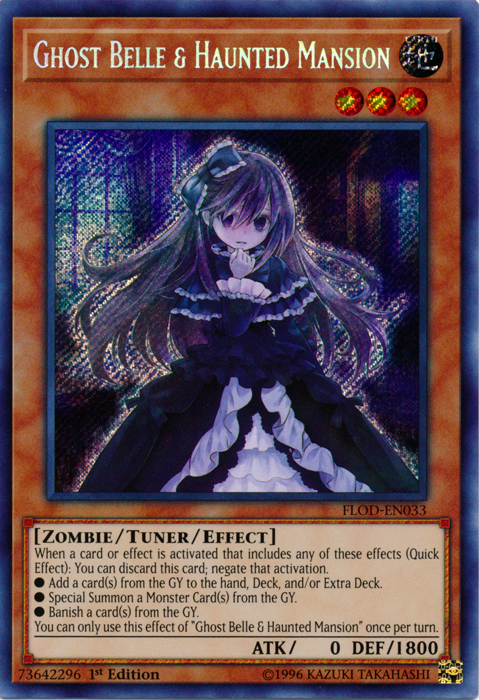 Ghost Belle &amp; Haunted Mansion [FLOD-EN033] Secret Rare 