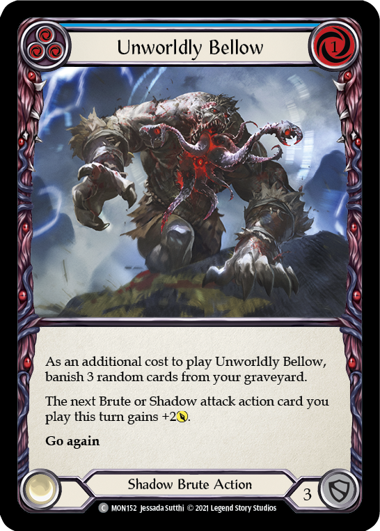 Unworldly Bellow (Blue) [MON152] (Monarch) 1st Edition Normal