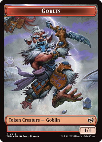 Goblin // Solider (0004) Double-Sided Token [Tarkir: Dragonstorm Commander Tokens] 