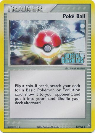 Poke Ball (82/100) (Stamped) [EX: Crystal Guardians] 