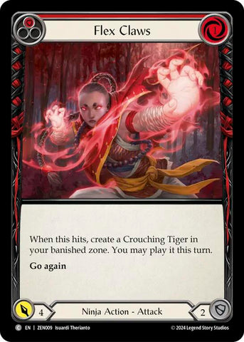 Flex Claws (Red) [ZEN009] (Part of the Mistveil Zen Blitz Deck) 