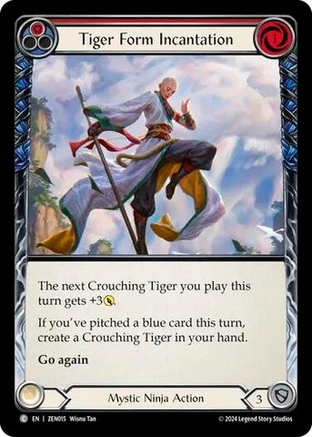 Tiger Form Incantation (Red) [ZEN015] (Part of the Mistveil Zen Blitz Deck) 