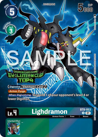 Lightdramon [BT8-053] (2024 Evolution Cup Top 4) [New Awakening Promos] 